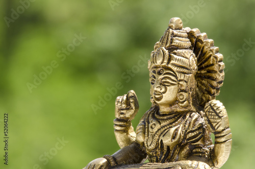 close up of a hindu deity statue