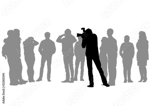 Crowds and photographer