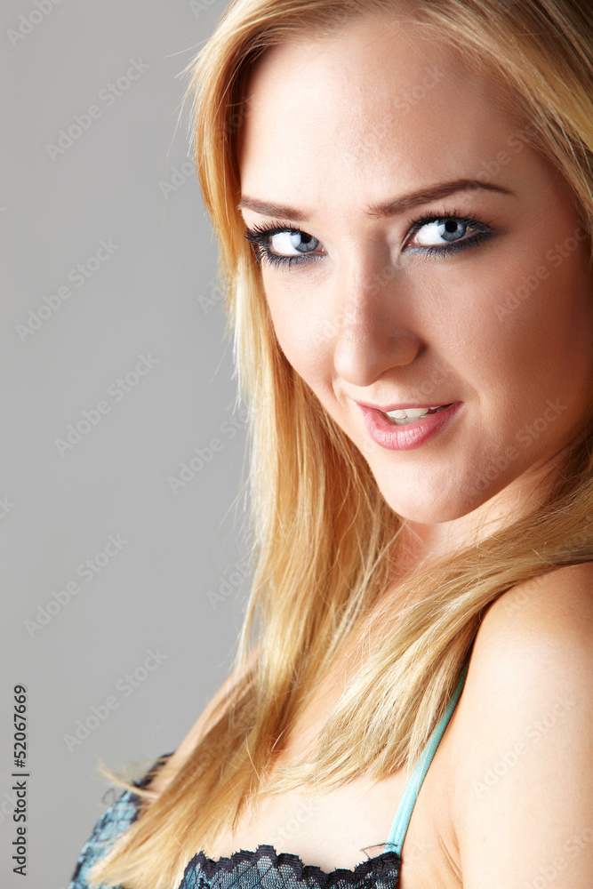 Naklejka premium Blonde adult woman
