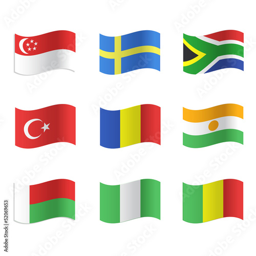 Collection of flags.
