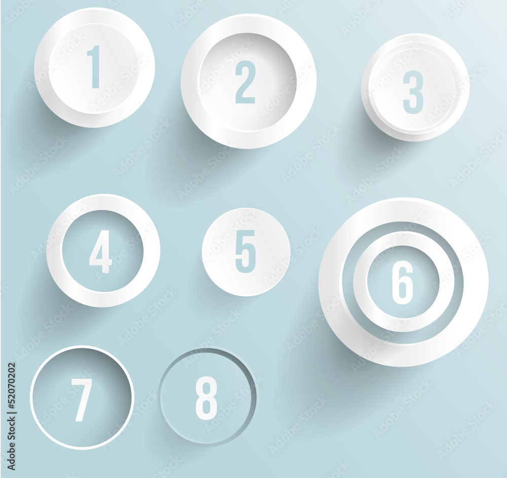 Vector circle options banner. Vector illustration. Vector circle options banner. Vector illustration.