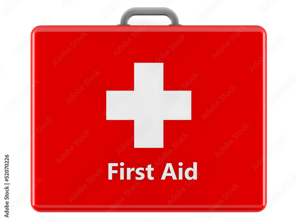 Obraz premium 3d first aid box