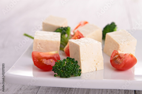 tofu and vegetable