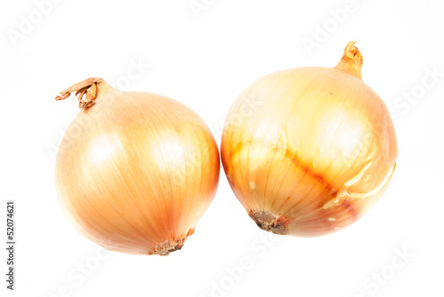 onions isolated on white background