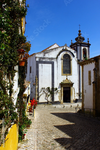 The medieval town of Obidos at Portugal