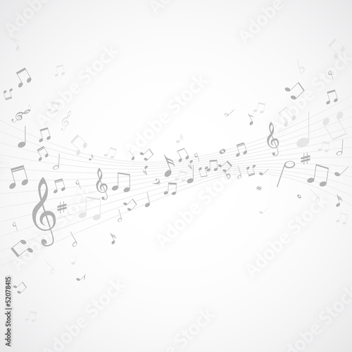 music notes on stave