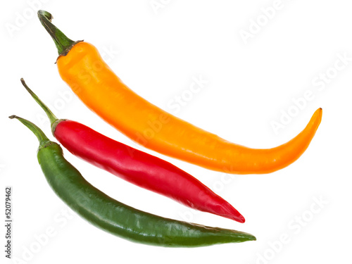 pods of hot peppers