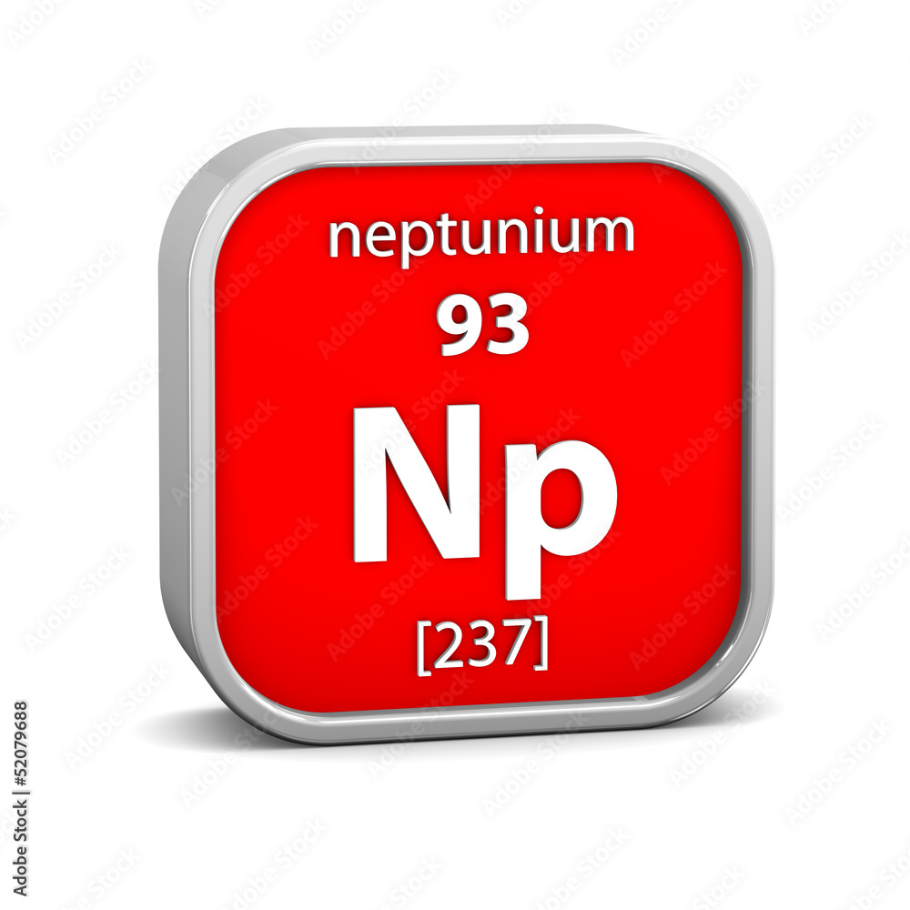 Neptunium material sign Neptunium material sign
