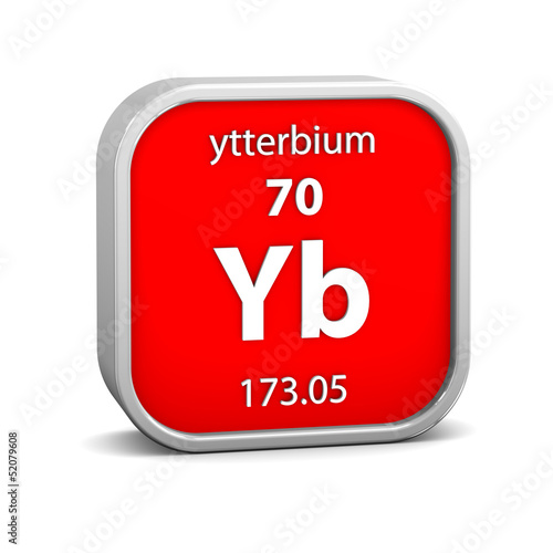 Ytterbium material sign