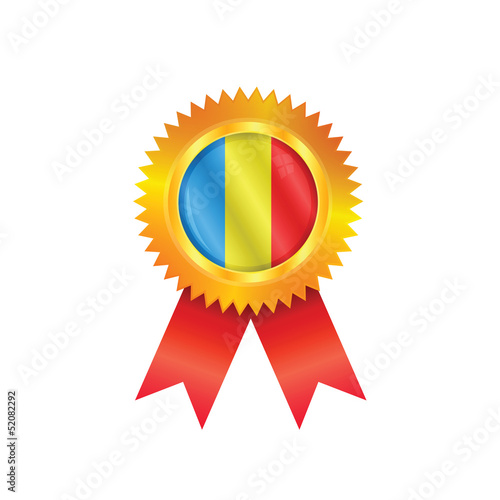 Romania medal flag