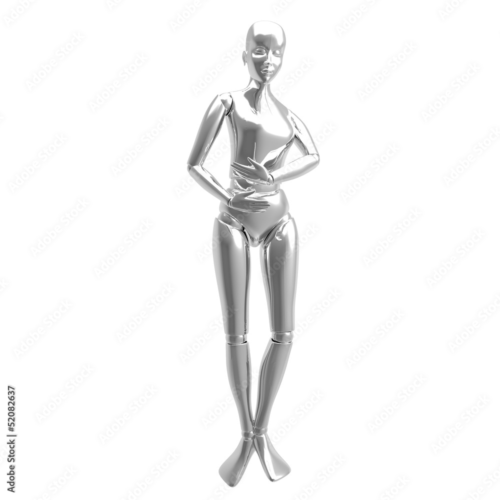 Female Mannequin Isolated On white background