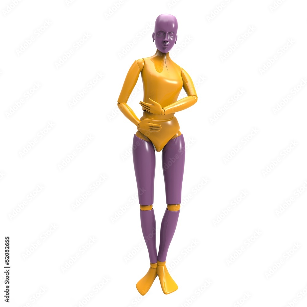 Female Mannequin Isolated On white background Female Mannequin Isolated On white background