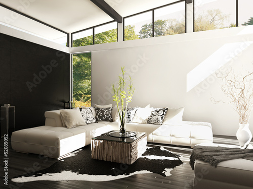 Modern Loft with Living Room | Interior Architecture