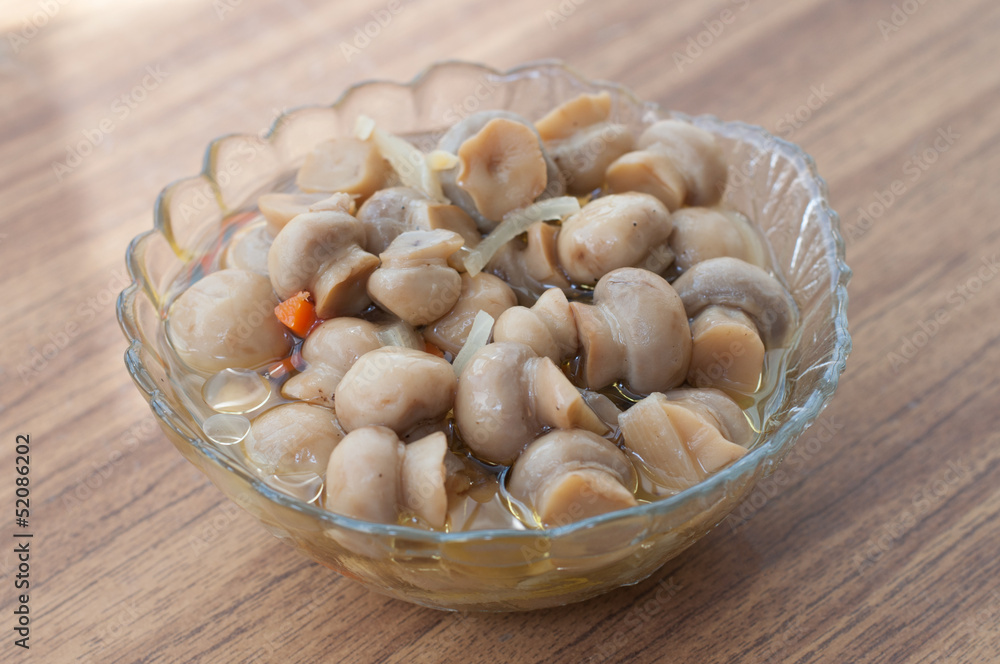 Pickled mushrooms