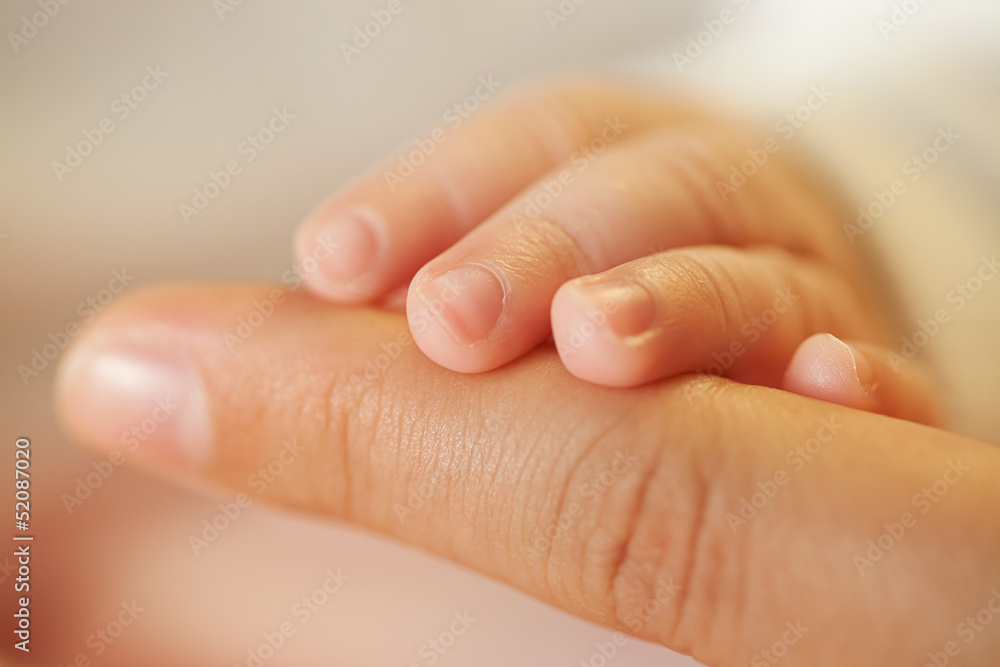 Baby and mother hands Baby and mother hands