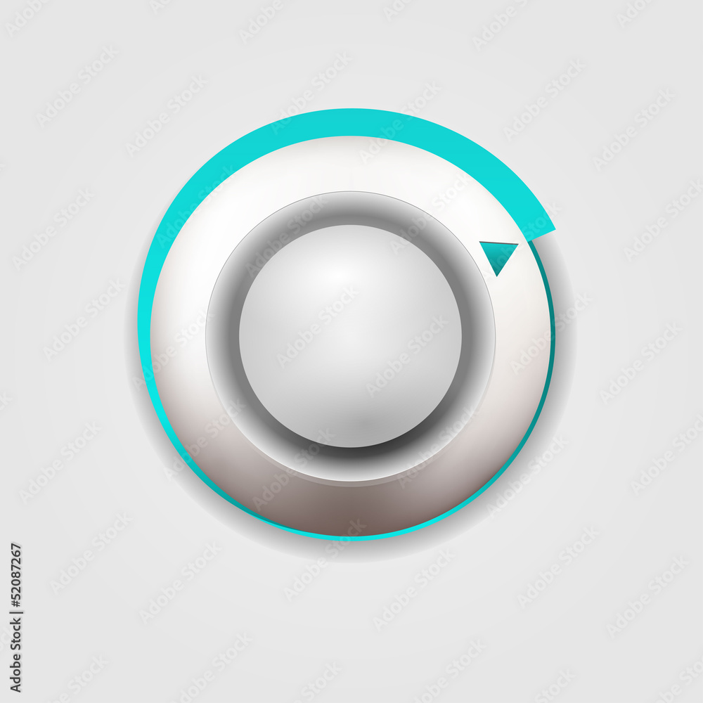 User interface knob for media player User interface knob for media player