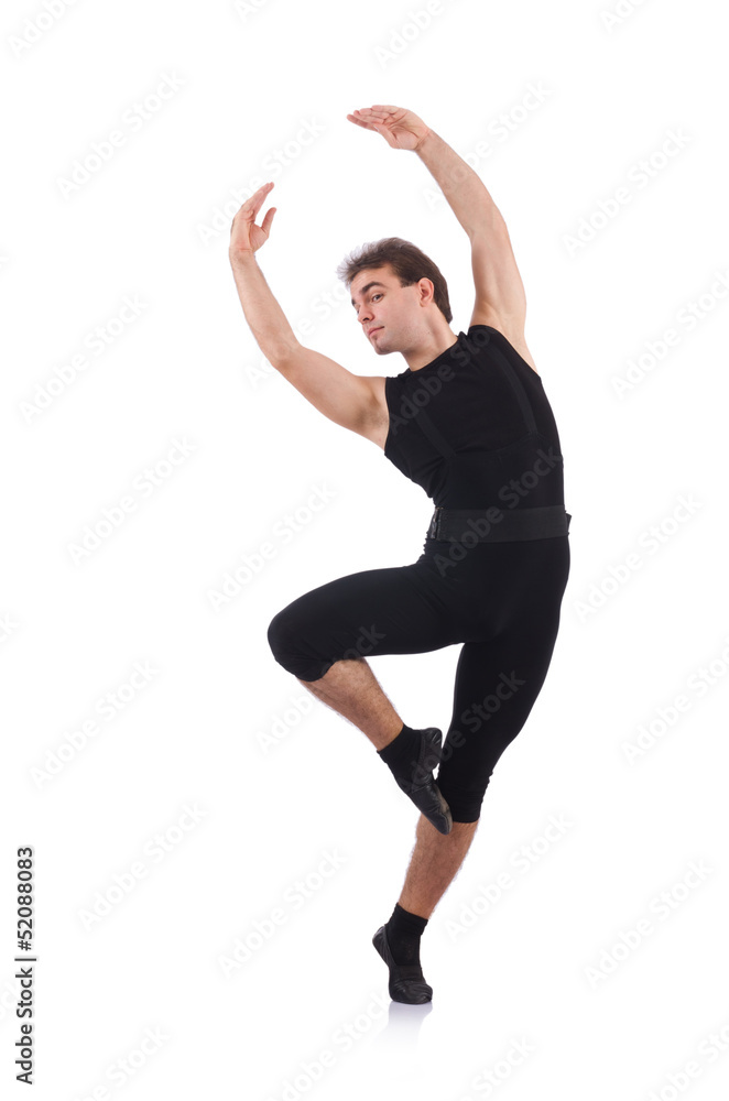 Fototapeta premium Dancer isolated on the white background