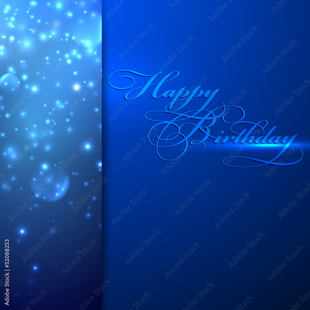 happy birthday. holiday background with sparkles