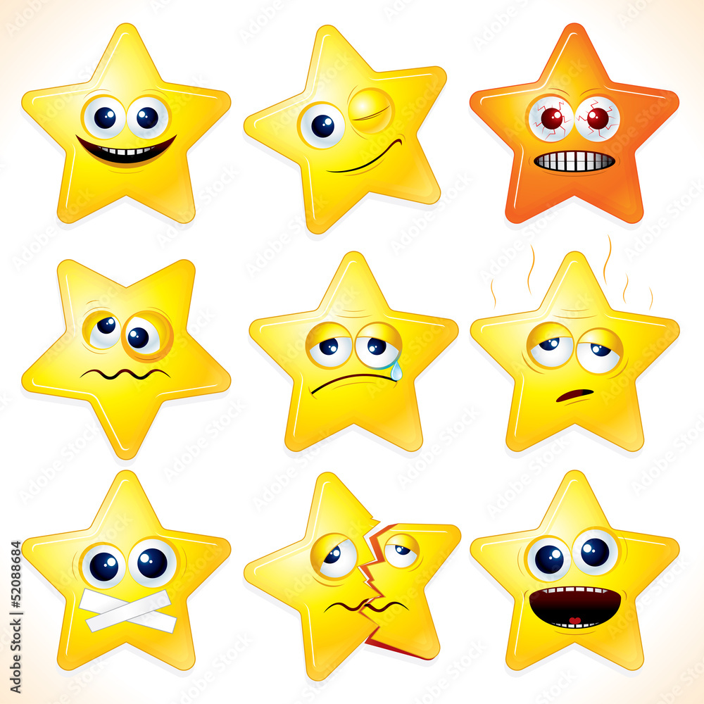 Funny Stars Emoticons Funny Stars Emoticons