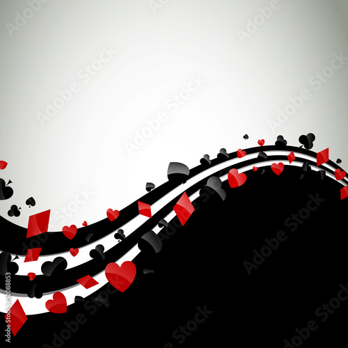 Vector Background with Playing Card Suits