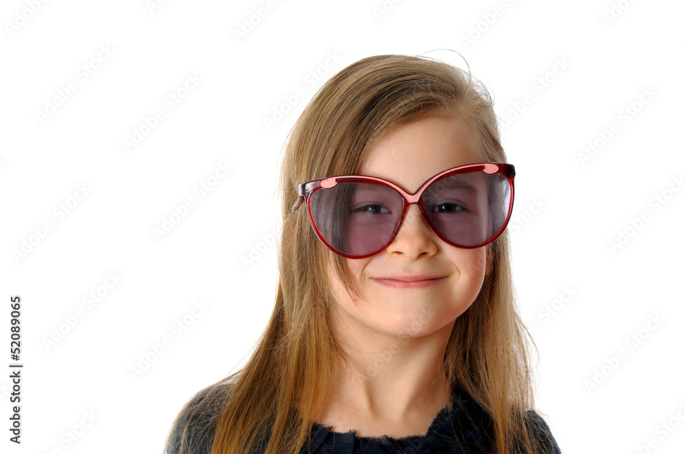 Pretty girl with glasses