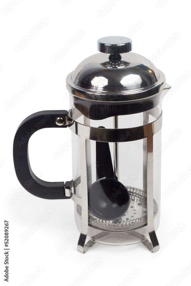teapot kettle glass tea shiny metal isolated teapot kettle glass tea shiny metal isolated