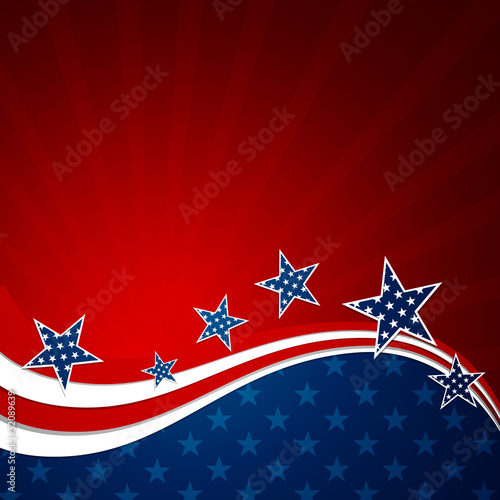 Vector Illustration of an Independence Day Design