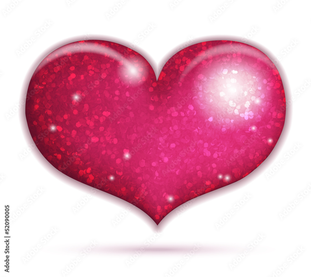 Big sparkling heart