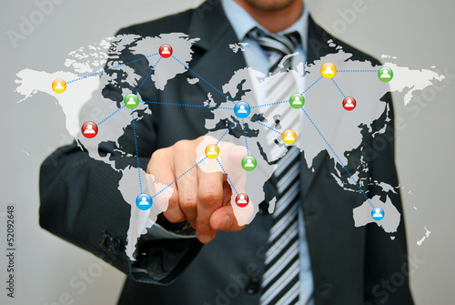 Man with Touchscreen