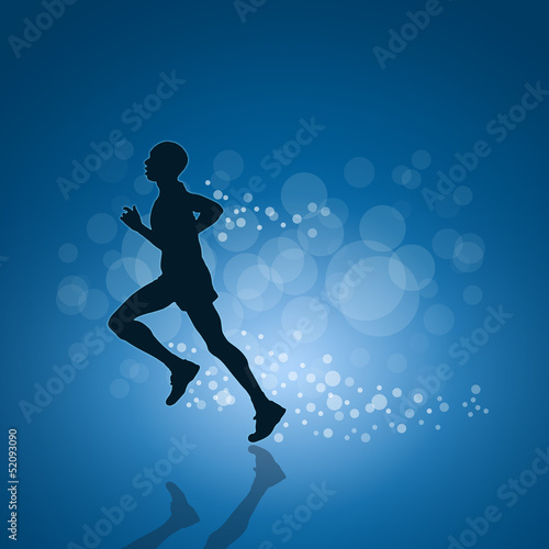 Vector running poster © puckillustrations