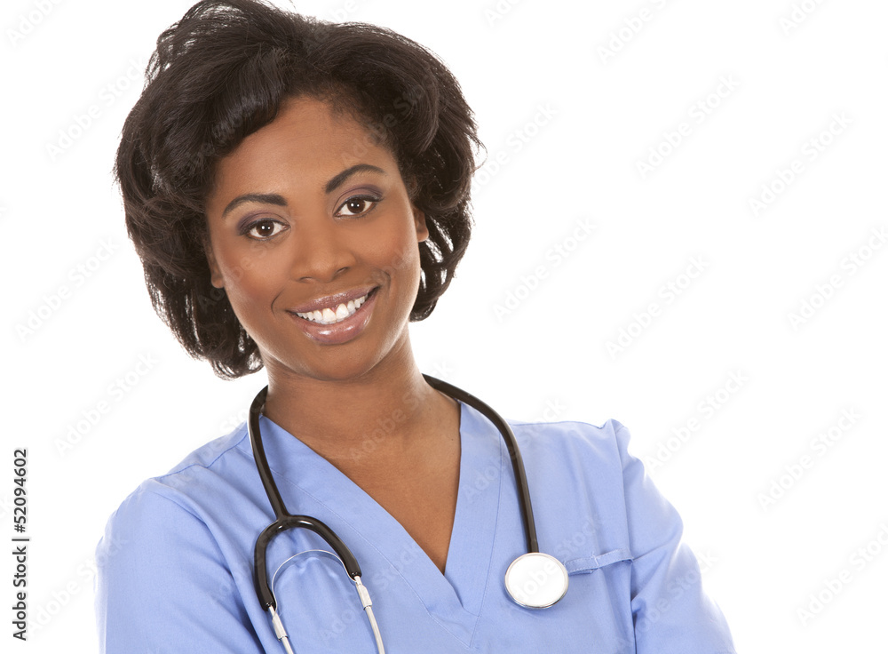 black medical nurse