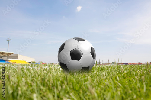 football on green grass field