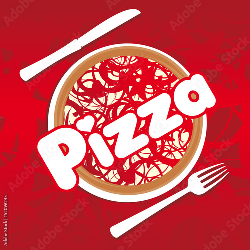 pizza abstract