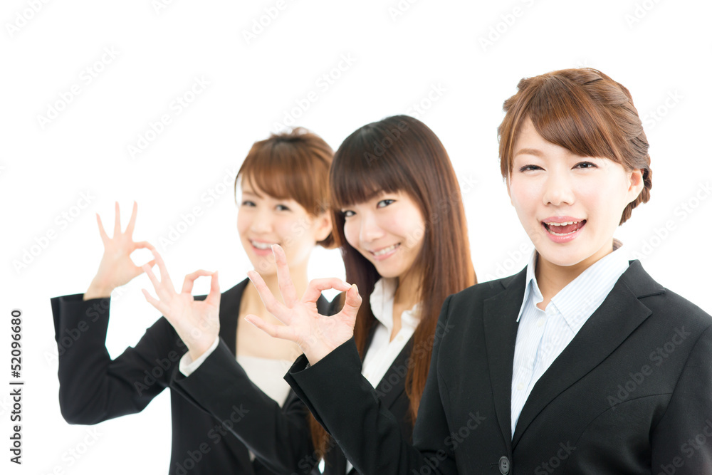 Beautiful asian businesswomen isolated on white background Beautiful asian businesswomen isolated on white background