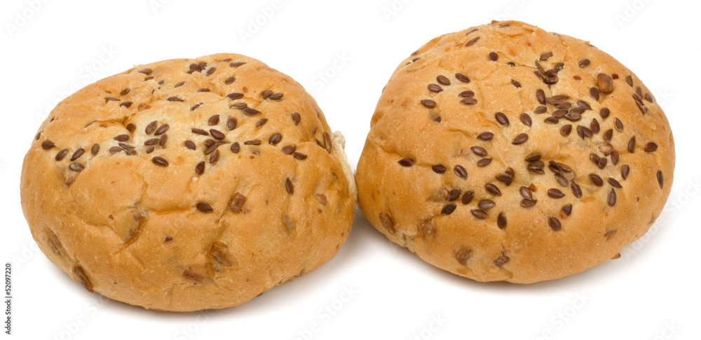 Bread buns isolated on white background Bread buns isolated on white background