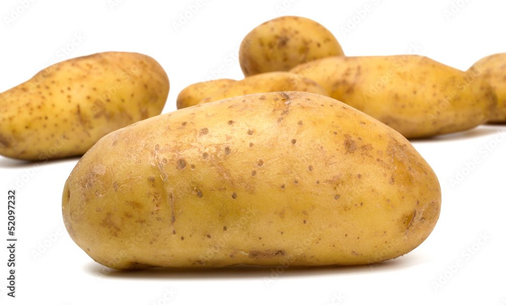 Potatoes isolated on white background Potatoes isolated on white background