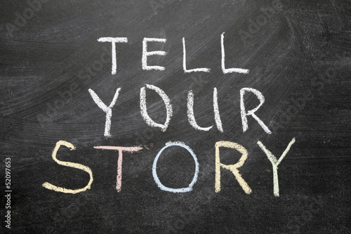 Картината върху платно tell your story