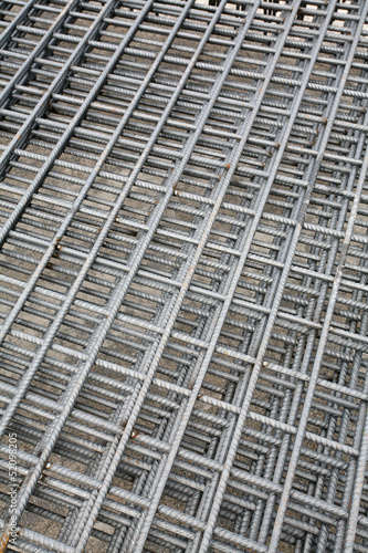 Fotografía mallas de hierro apiladas para la construcción 9349f
