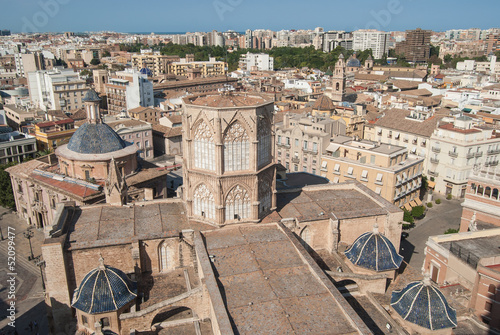 Aerial View Of Valencia From the Cathedral