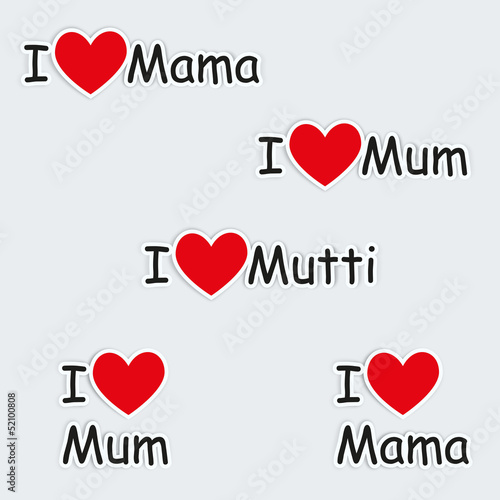 Muttertag I love