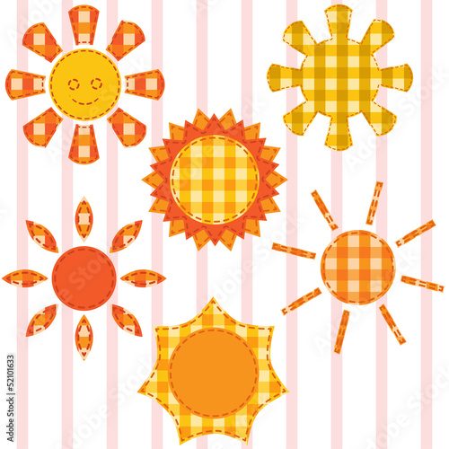 set of suns, quilting