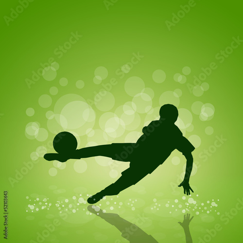 Vector soccer poster