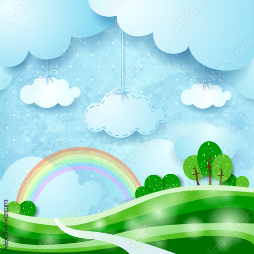 Countryside, fantasy illustration