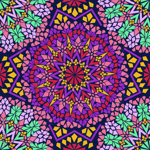 Seamless pattern of Moroccan mosaic