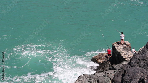 Fishermen fishing en Fuerteventura (Canary) photo