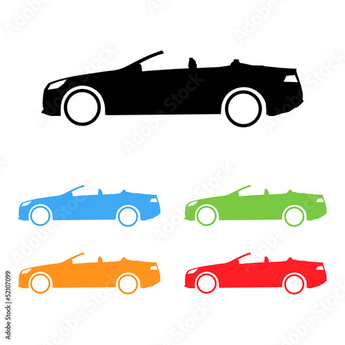 Vector car silhouettes