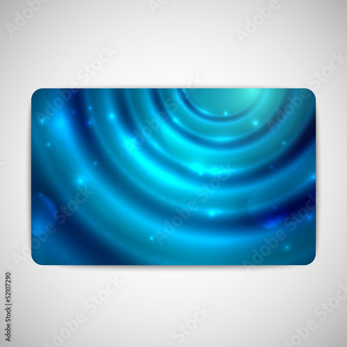 blue gift card with sparkles