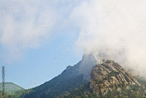 Sky and mountains