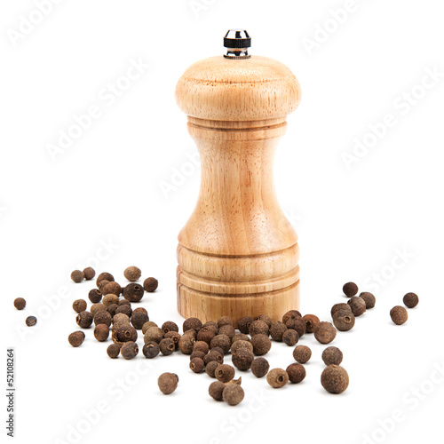 allspice  and a mill for grinding photo