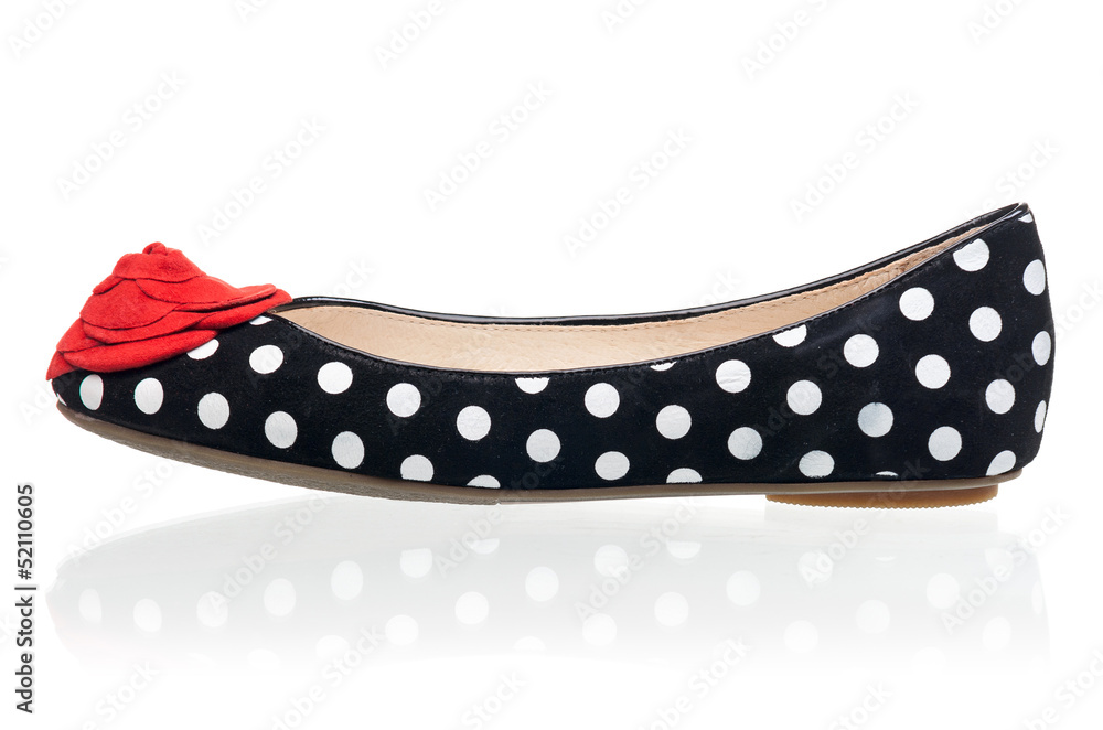 Obraz premium Female pump over white background